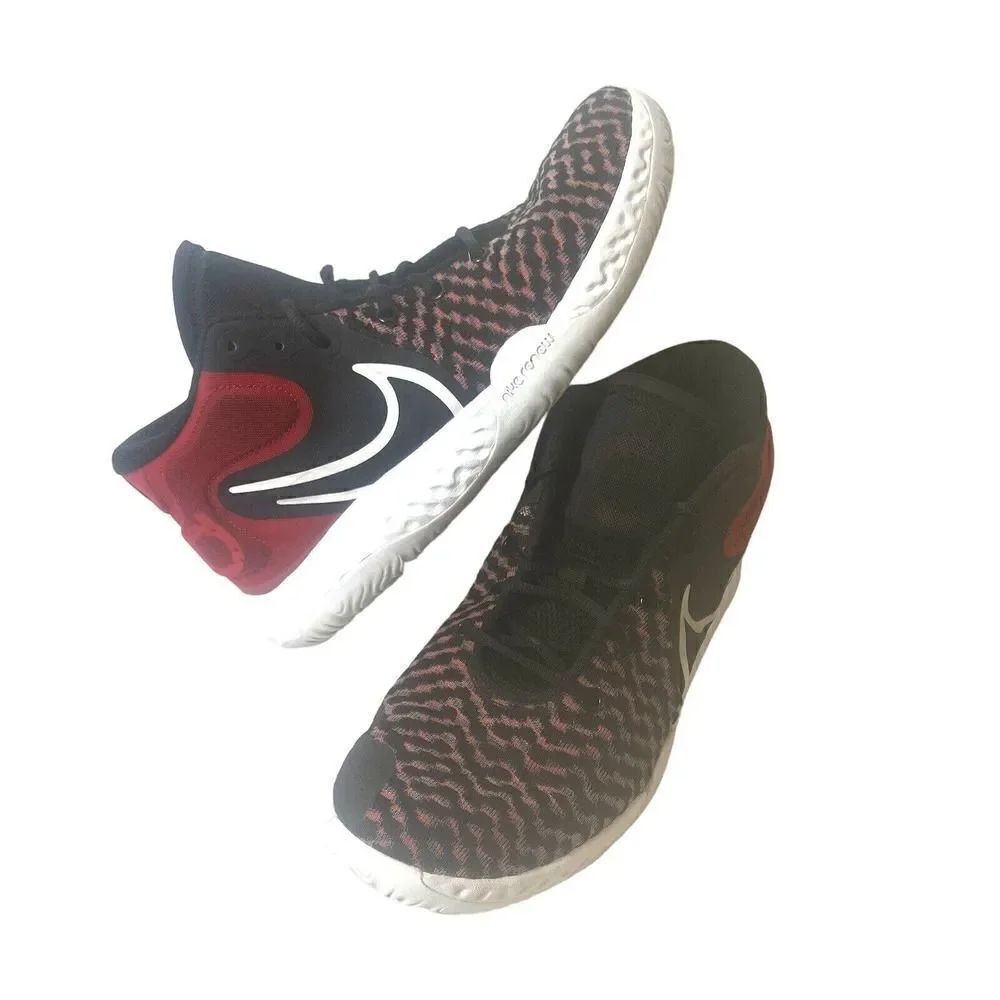 Nike KD Trey 5 VIII Basketball Bred Men's 10 Sneakers Black Red White CK2090 002